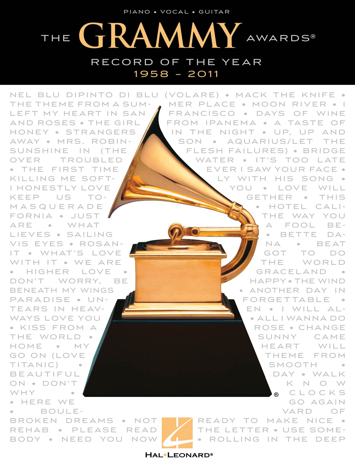 The GRAMMY Awards÷ Record of the Year - 1958-2011 | Piano, zang en gitaar