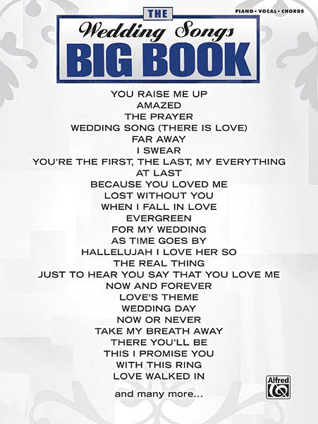 The Wedding Songs Big Book | Piano, zang en gitaar