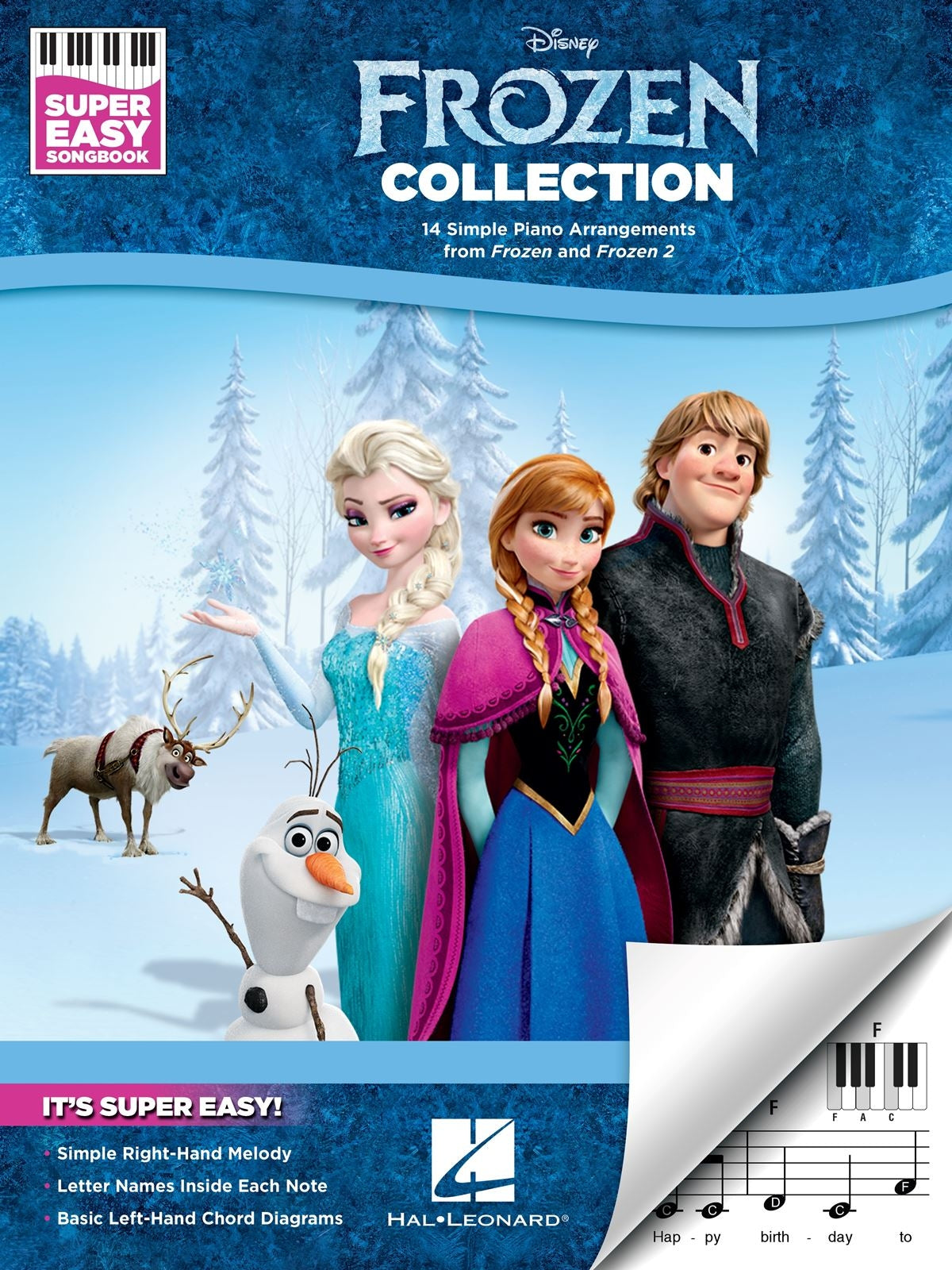 Disney Frozen Collection – Super Easy Songbook - 14 Simple Piano Arrangements from Frozen and Frozen 2 | Easy Piano