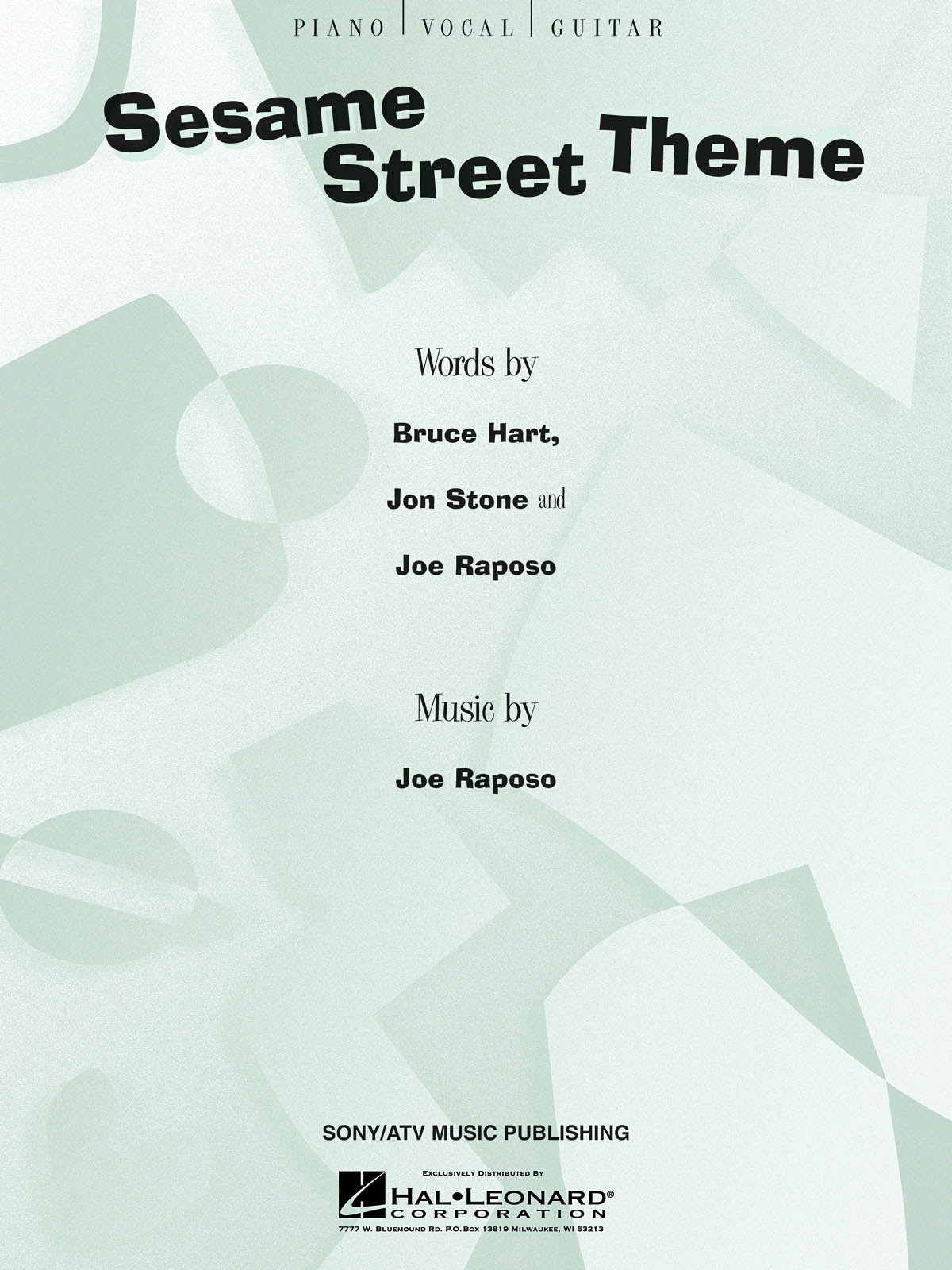 Sesame Street Theme | Piano, zang en gitaar