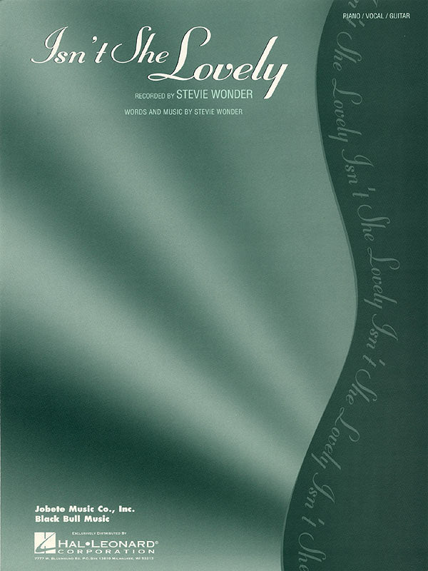 Isn't She Lovely | Piano, zang en gitaar