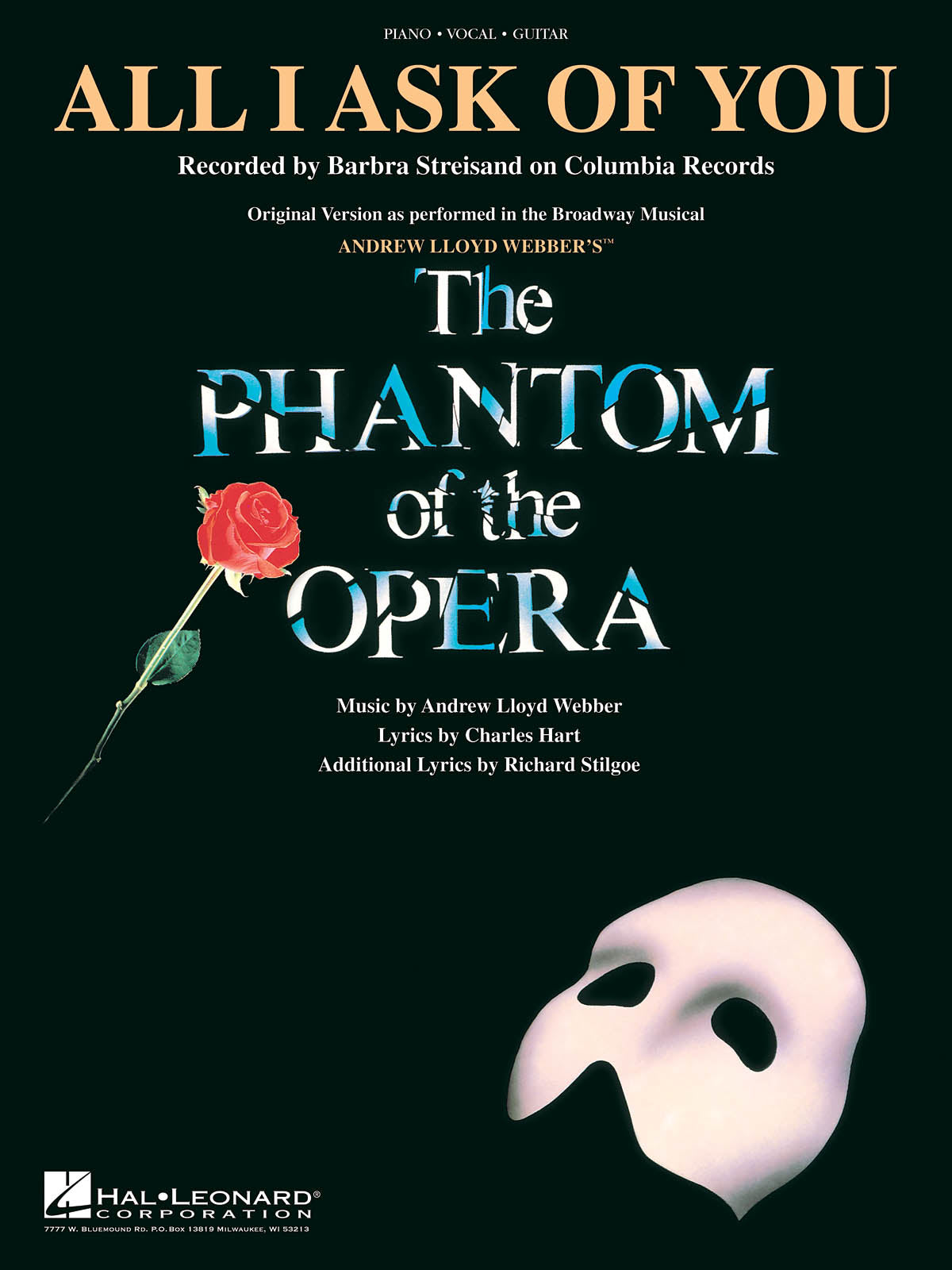 All I Ask of You (from The Phantom of the Opera) | Piano, zang en gitaar