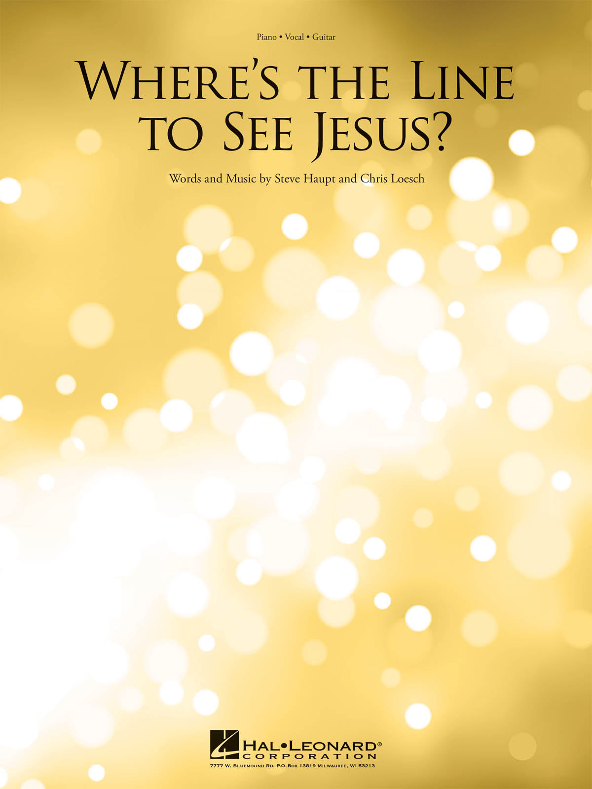 Where's the Line to See Jesus? | Piano, zang en gitaar