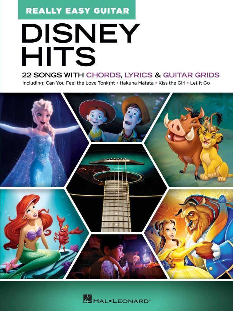 Disney Hits – Really Easy Guitar - 22 Songs with Chords, Lyrics & Guitar Grids | Gitaar