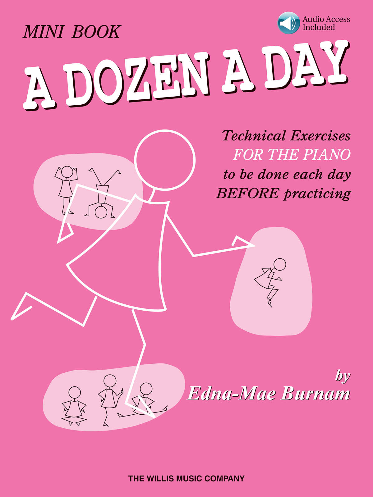Burnam: A Dozen a Day Mini Book - Book/Audio (Piano)