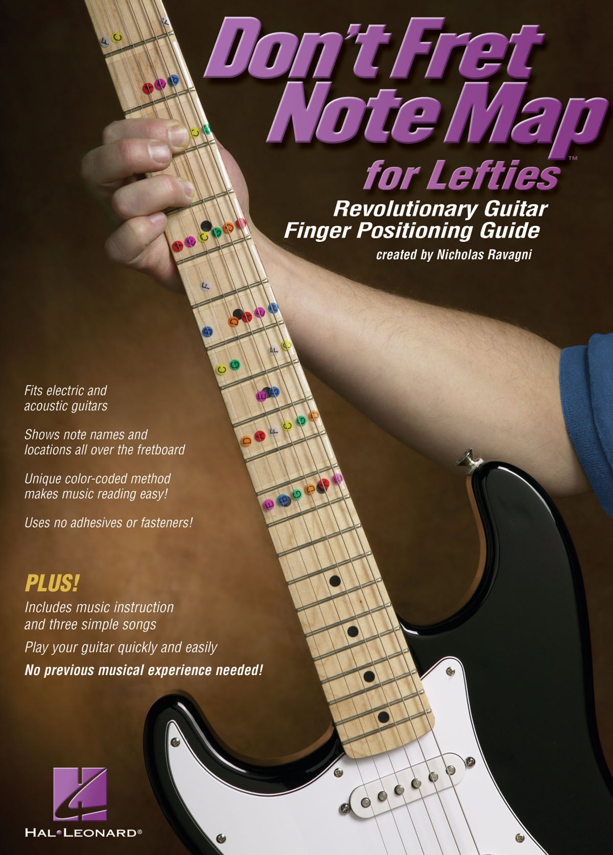 Don't Fret Note Map for Lefties – Revolutionary Guitar Finger Positioning Guide | Gitaar