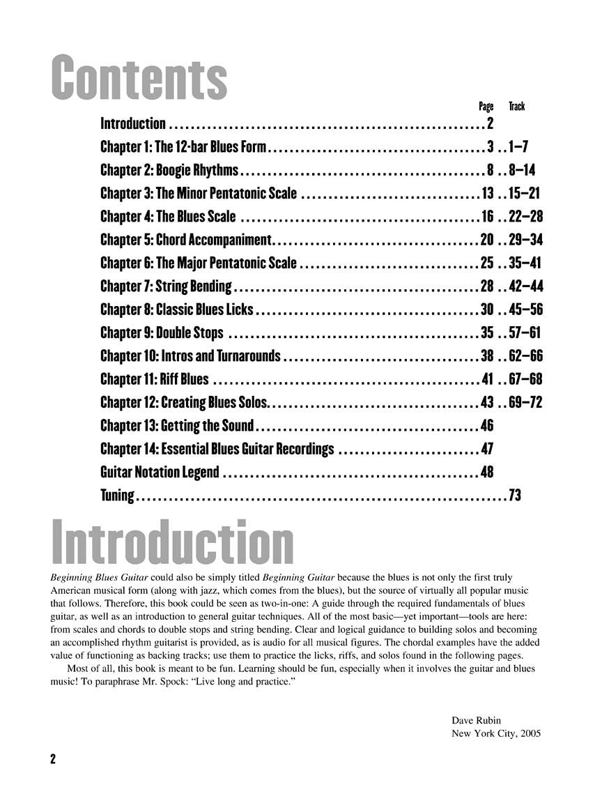 Beginning Blues Guitar | Gitaar