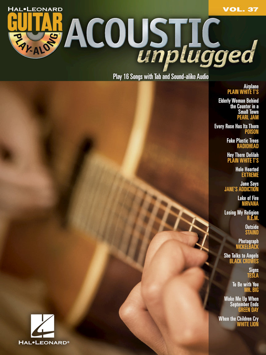 Acoustic Unplugged – Guitar Play-Along Volume 37 | Gitaar