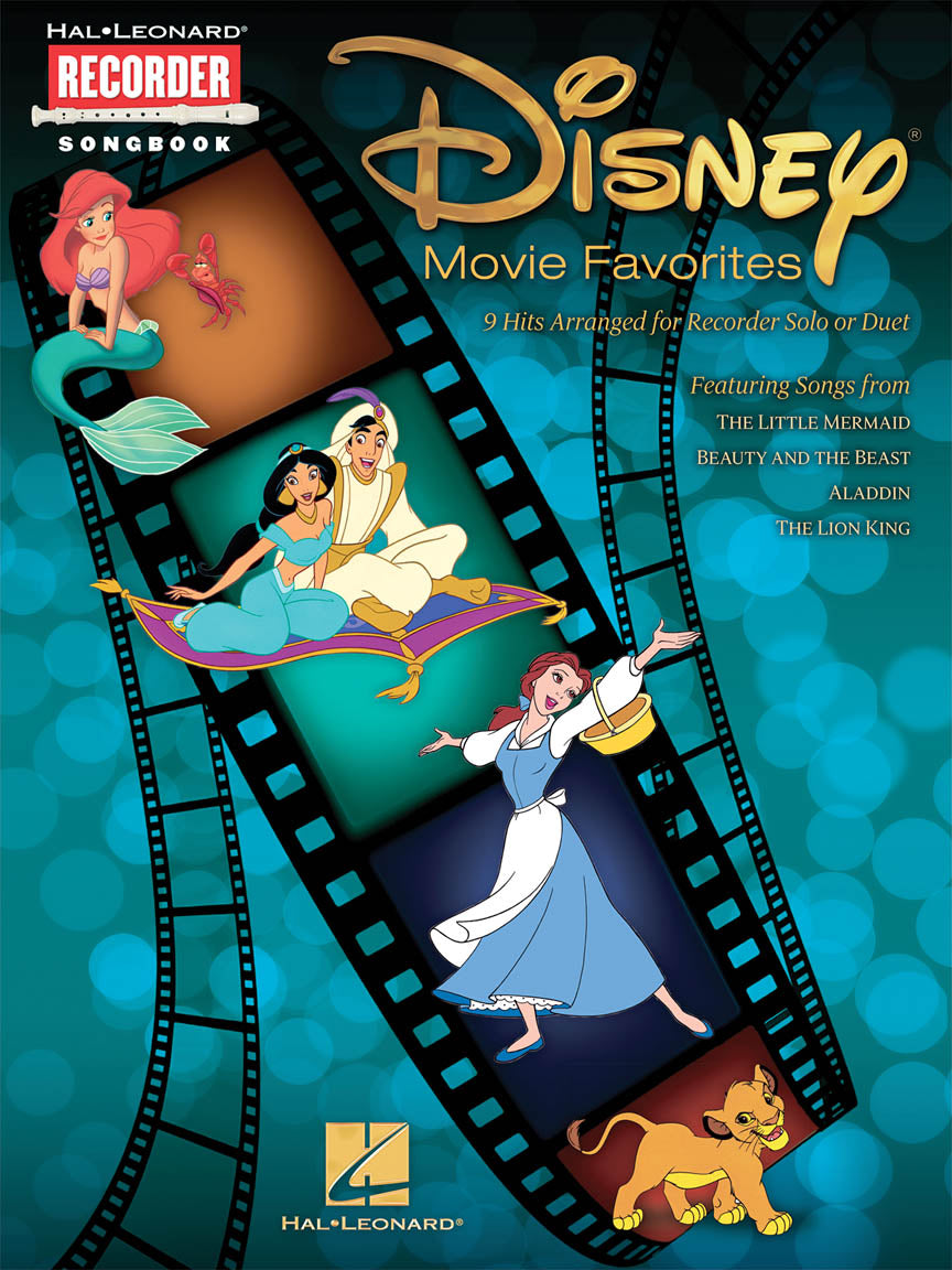 Disney Movie Favorites – Recorder Songbook - 9 Hits arranged for Recorder Solo or Duet | Blokfluit