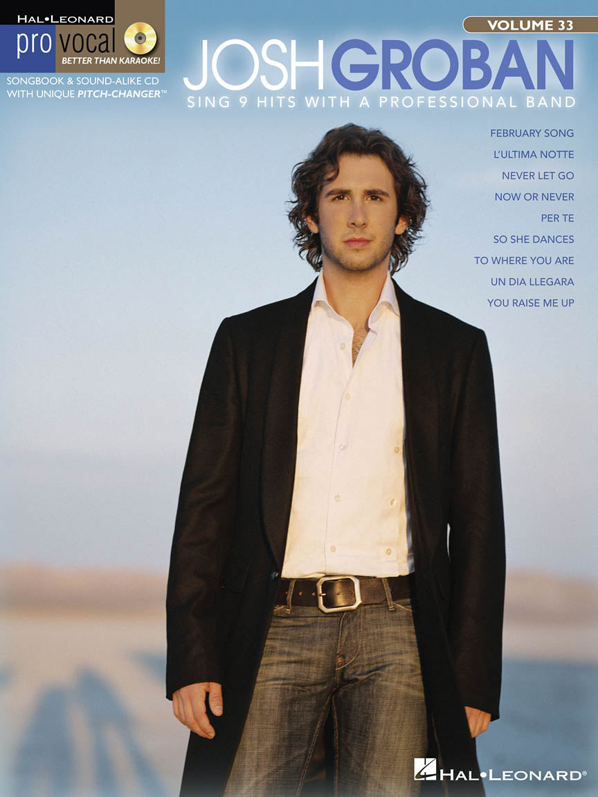 Josh Groban – Pro Vocal Men's Edition Volume 33 | Piano, zang en gitaar
