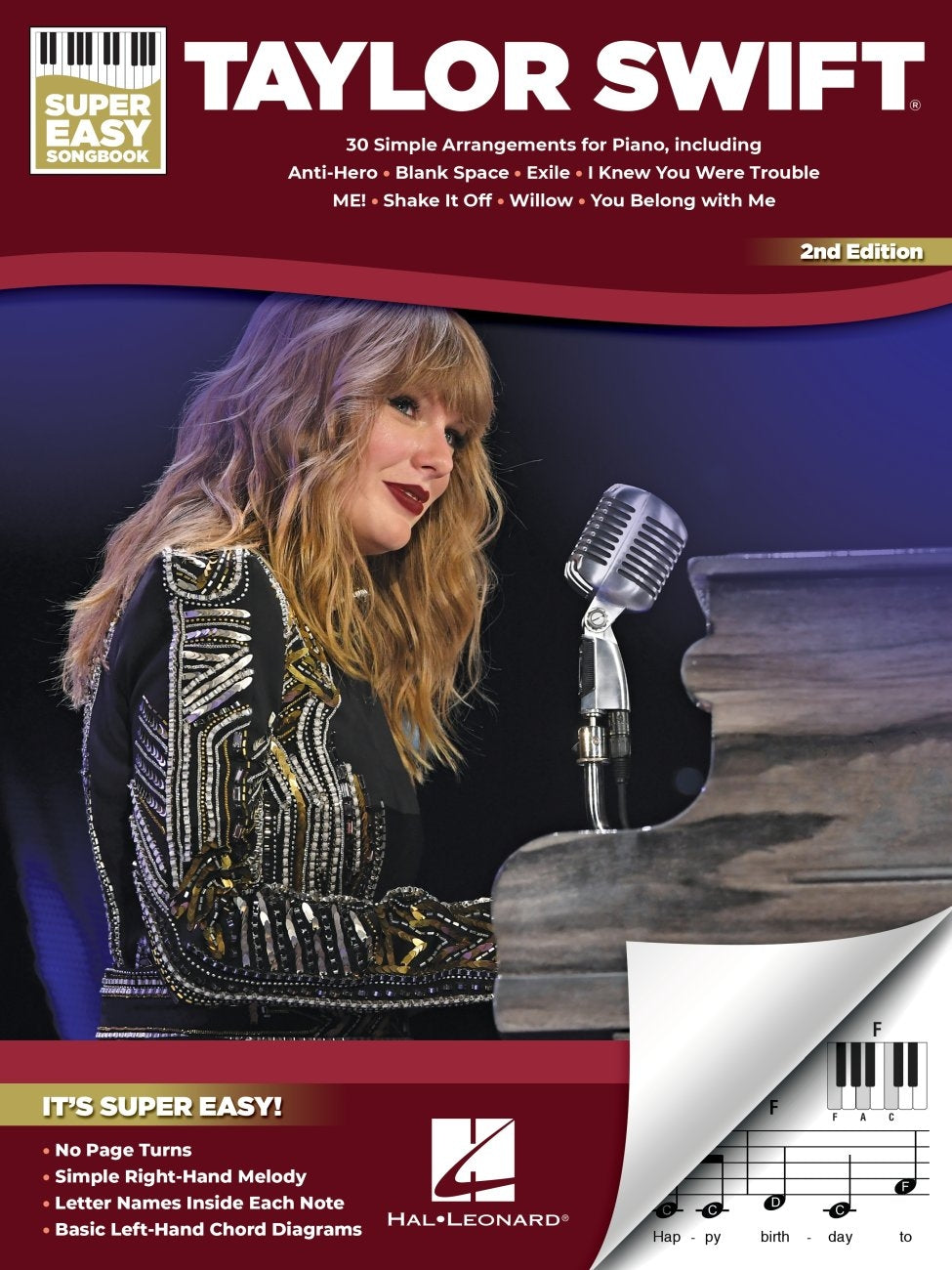 Taylor Swift - Super Easy Songbook - 2nd Edition | Voice and Piano