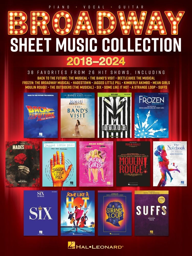 Broadway Sheet Music Collection - 2018-2024 | Piano, zang en gitaar
