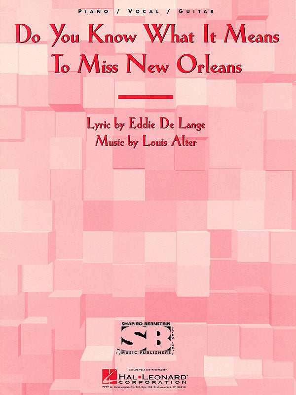 Do You Know What It Means to Miss New Orleans | Piano, zang en gitaar