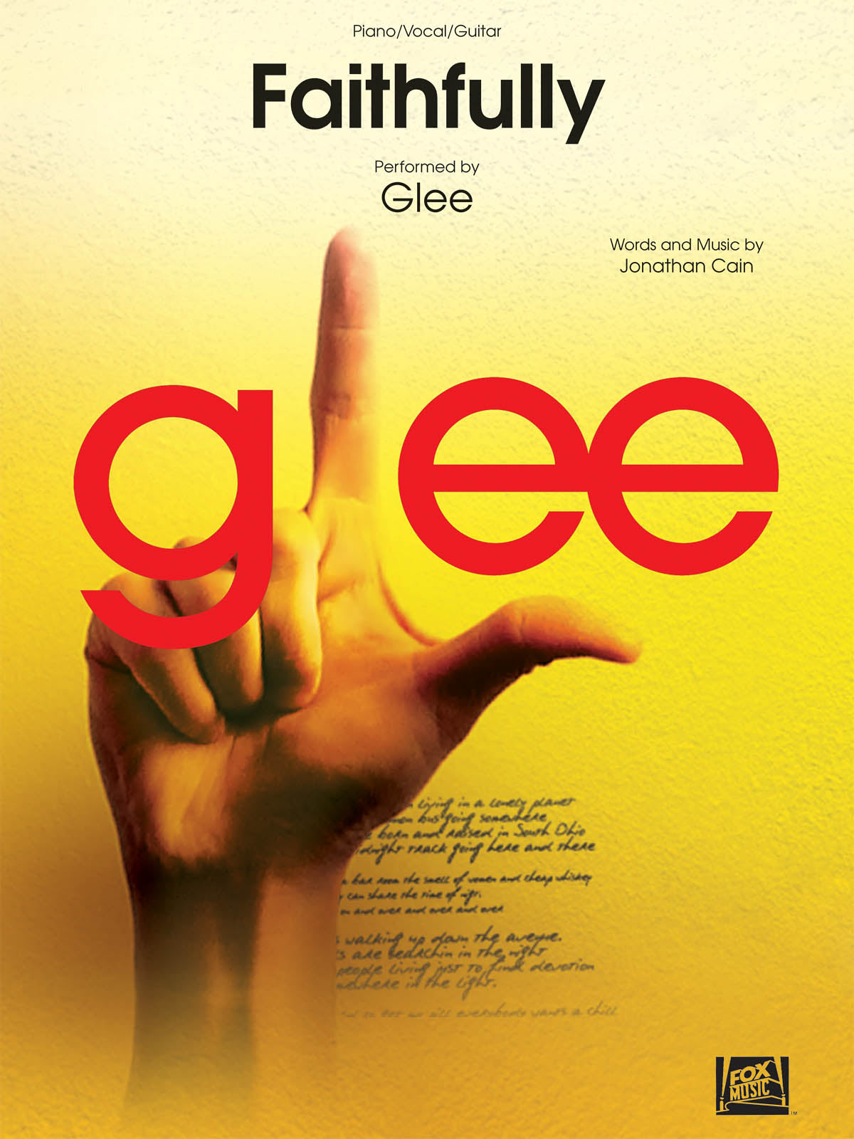 Faithfully – Performed in Glee | Piano, zang en gitaar