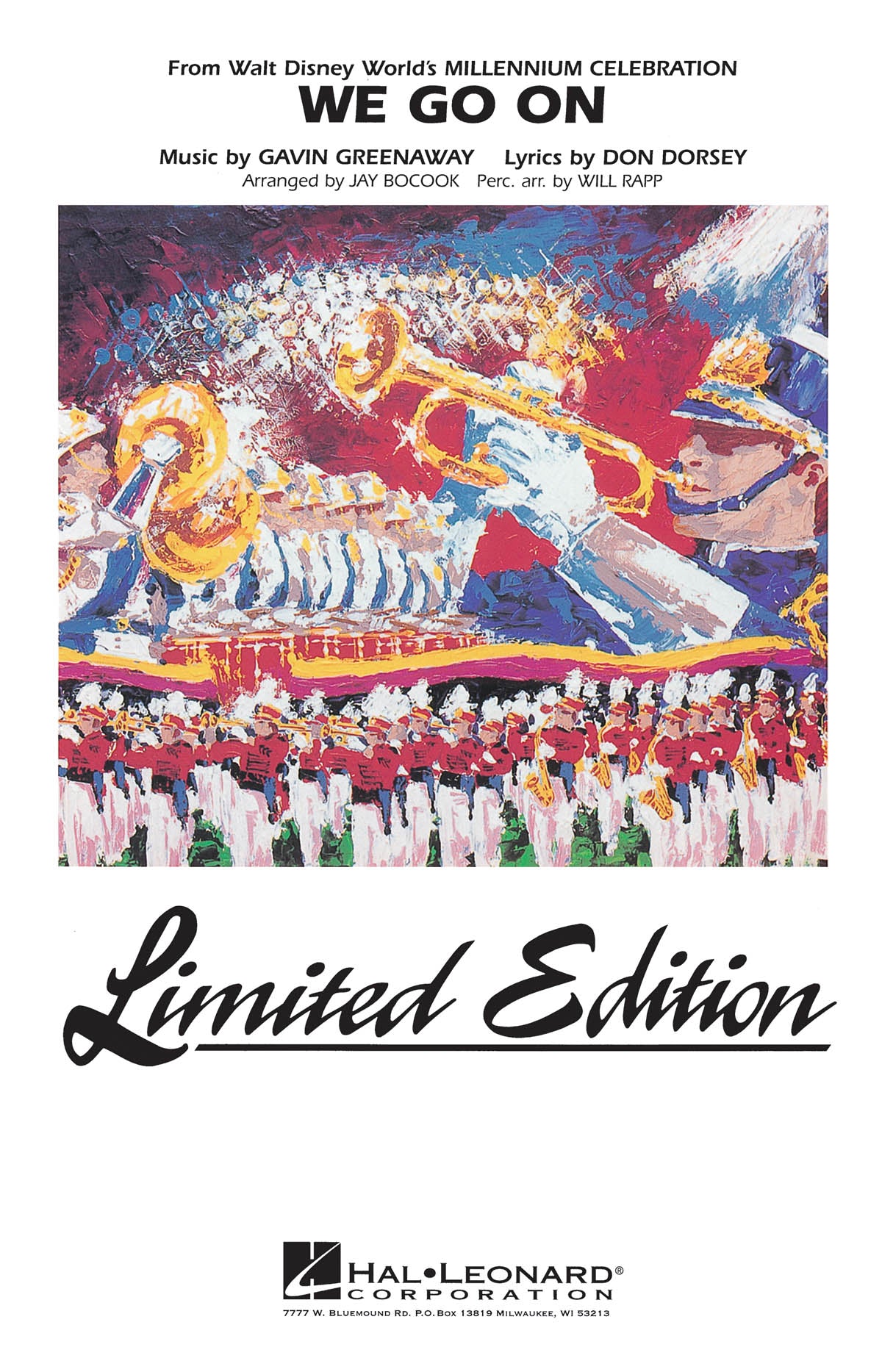 We Go On – from Disney World's Millenium Celebration | Marching Band