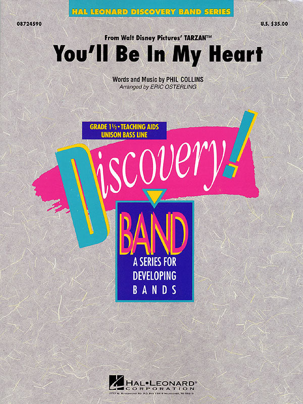 You'll be in my Heart – from Tarzan - Pop Version | Harmonieorkest