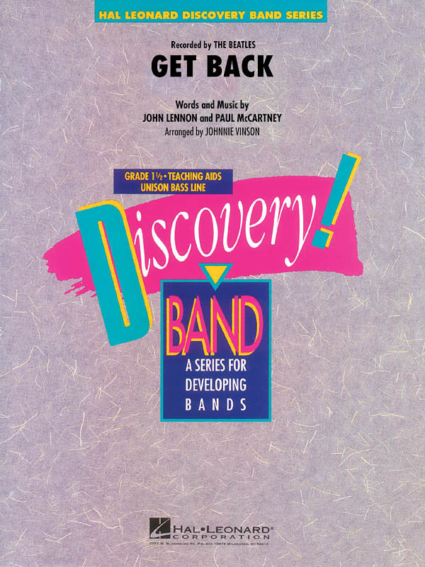 Get Back – Recorded by The Beatles | Concert Band/Harmonie
