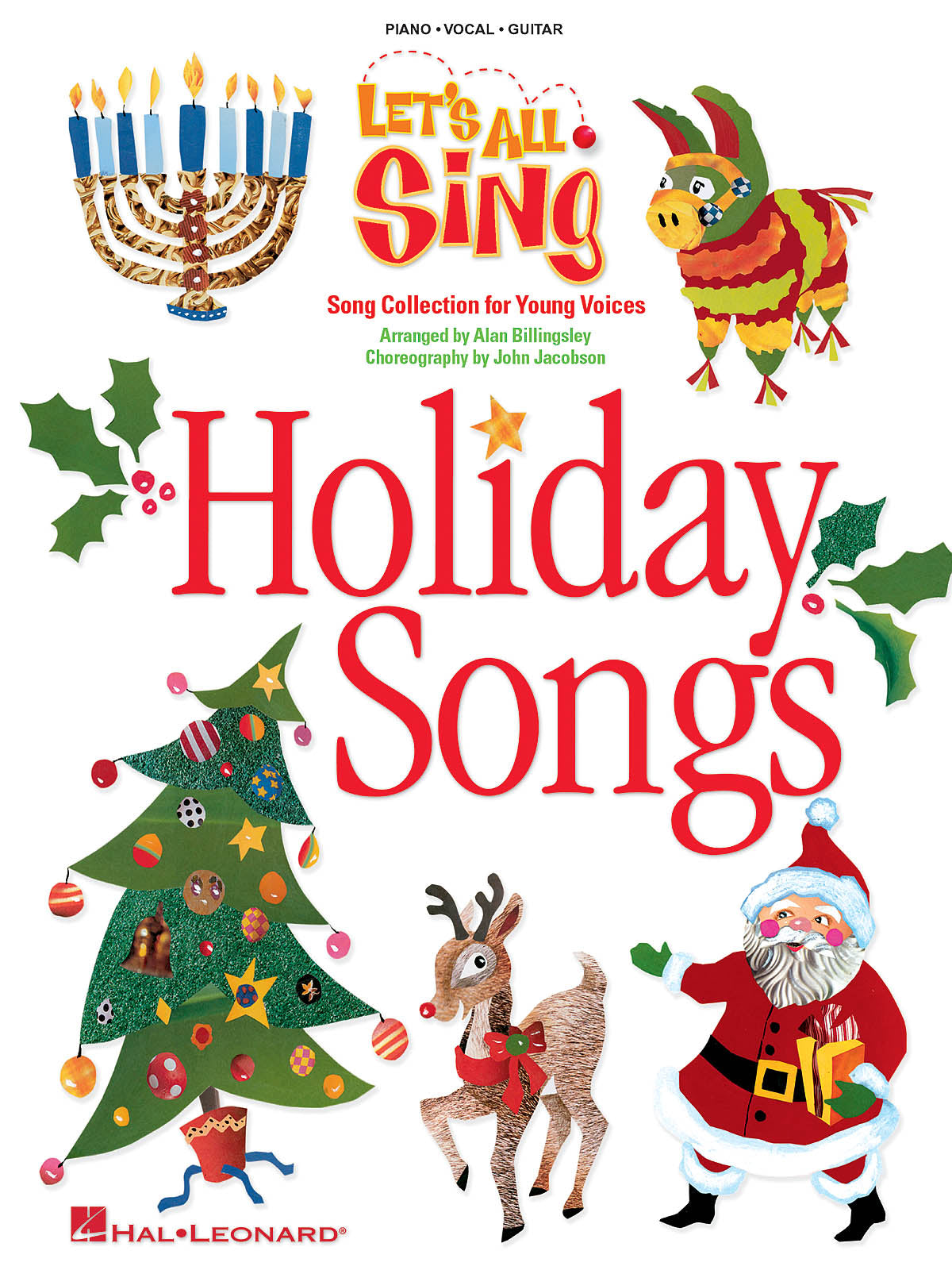 Let's All Sing Holiday Songs – Song Collection for Young Voices | Piano, zang en gitaar