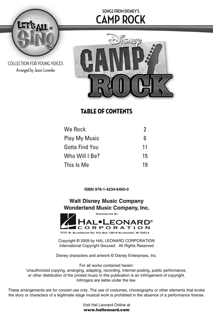 Let's all sing songs – from Disney's Camp Rock | Children's Choir