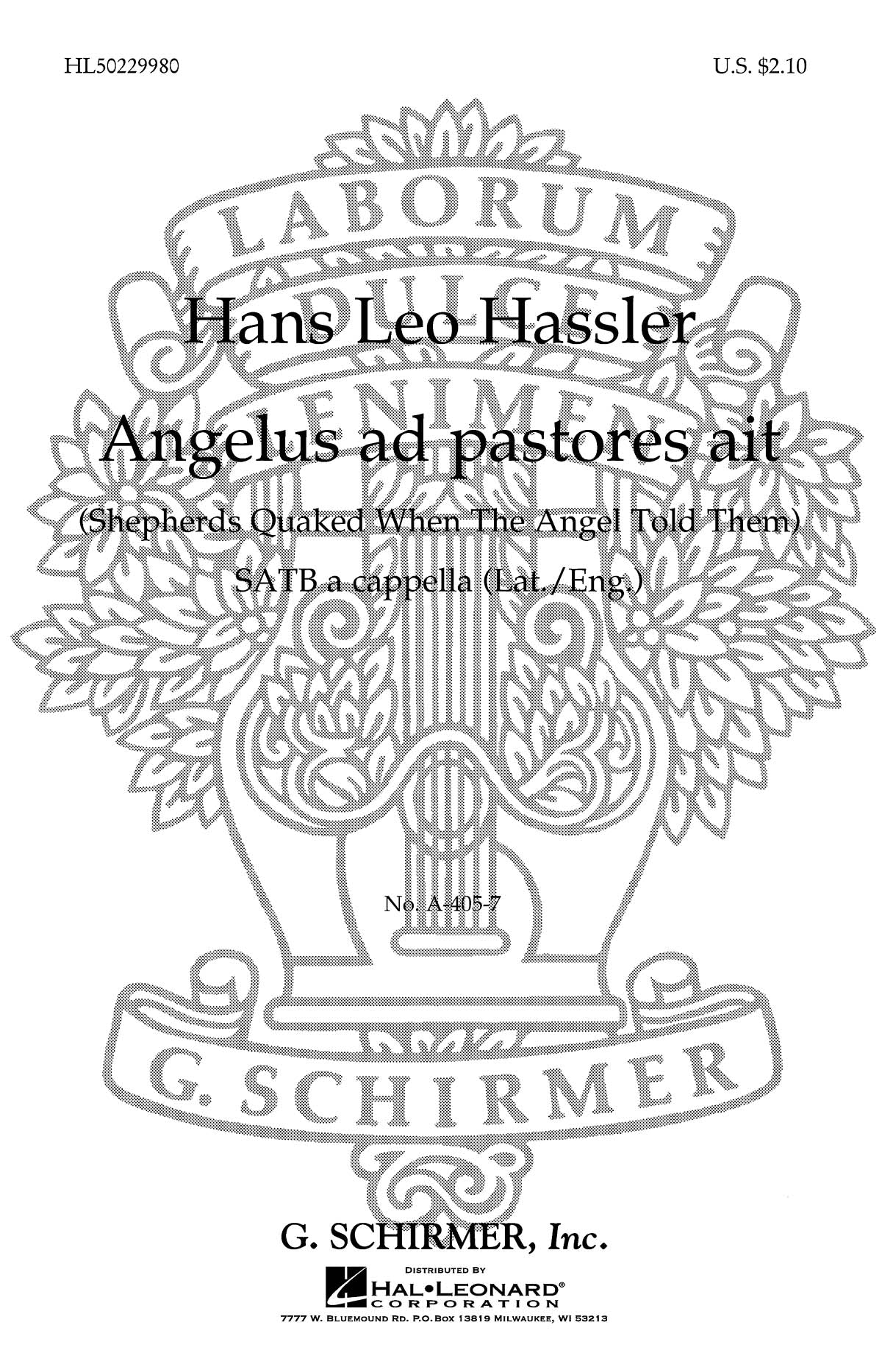 Hassler: Angelus Ad Pastores Ait