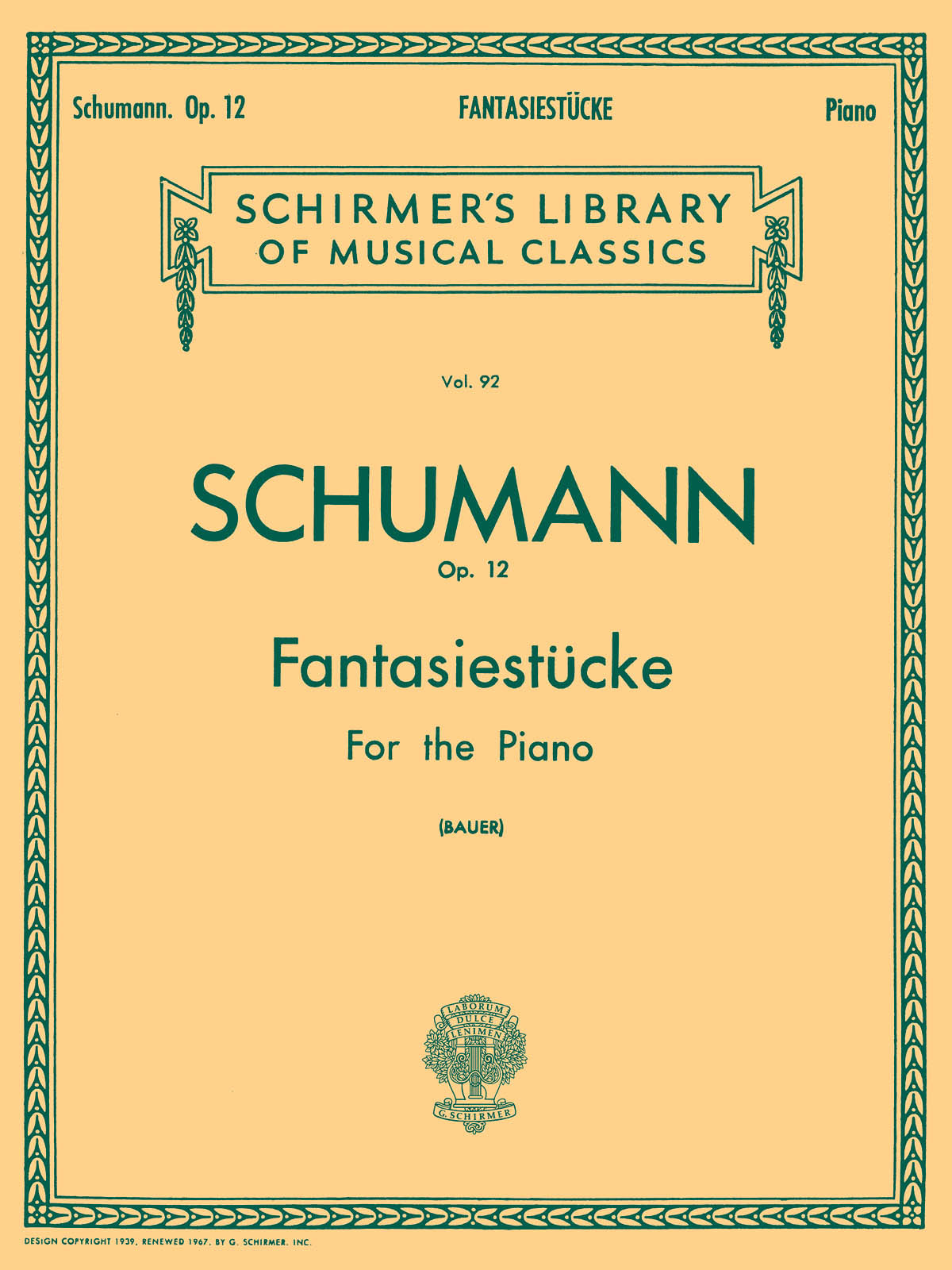 Schumann: Fantasiestucke Op.12