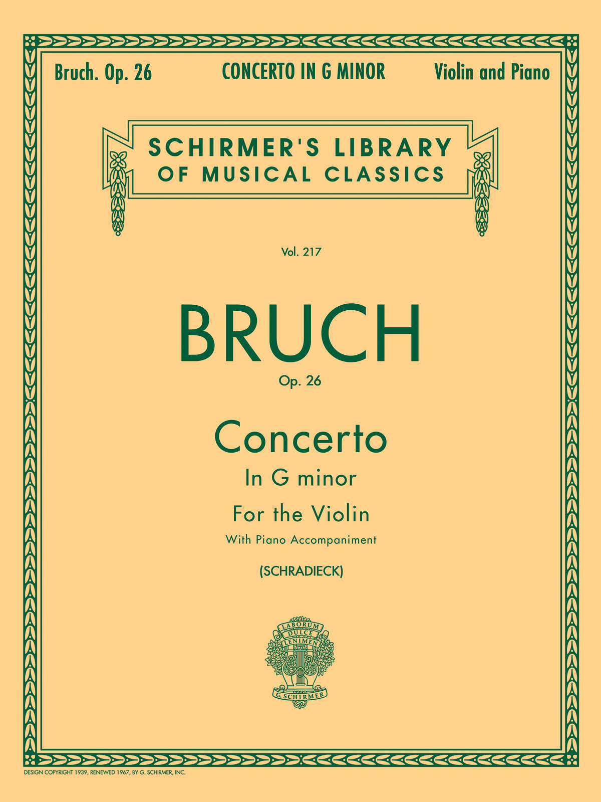 Bruch: Concerto in G Minor, Op. 26