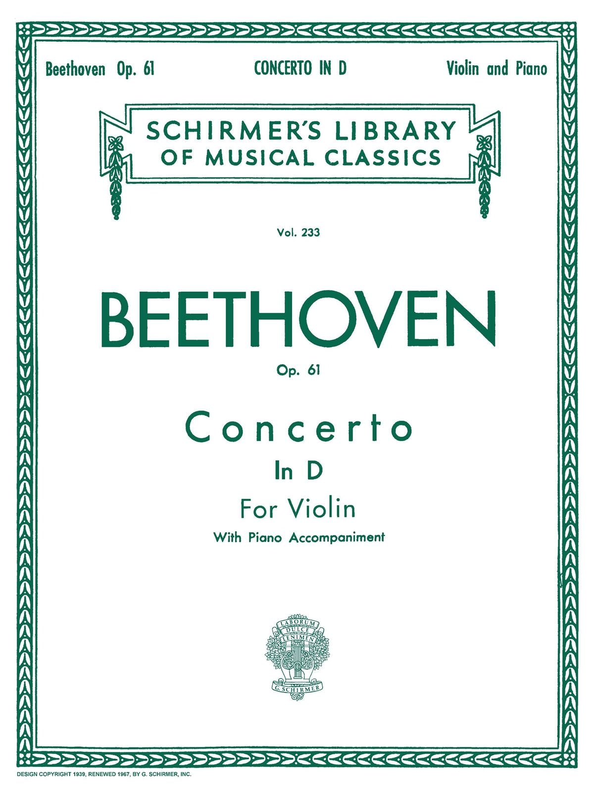 Beethoven: Violin Concerto In D Major Op. 61