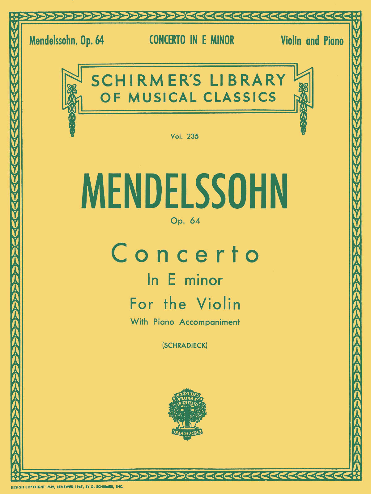Mendelssohn-Bartholdy: Concerto In E Minor Op.64