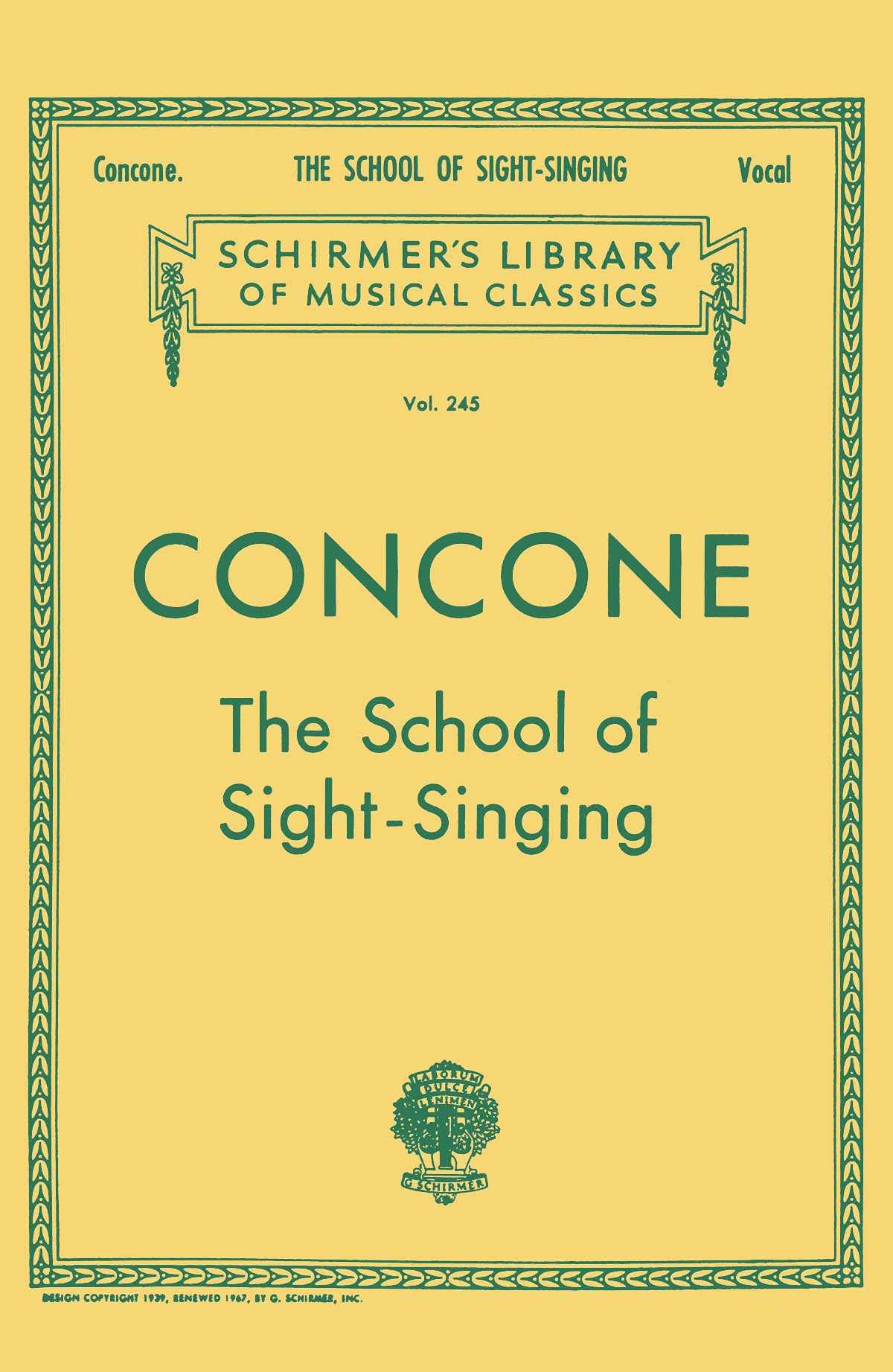 Concone: School of Sight-Singing