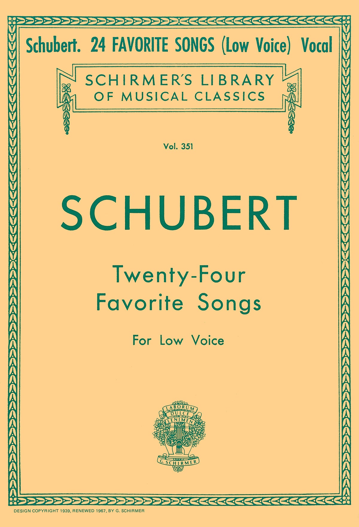 Schubert: 24 Favorite Songs