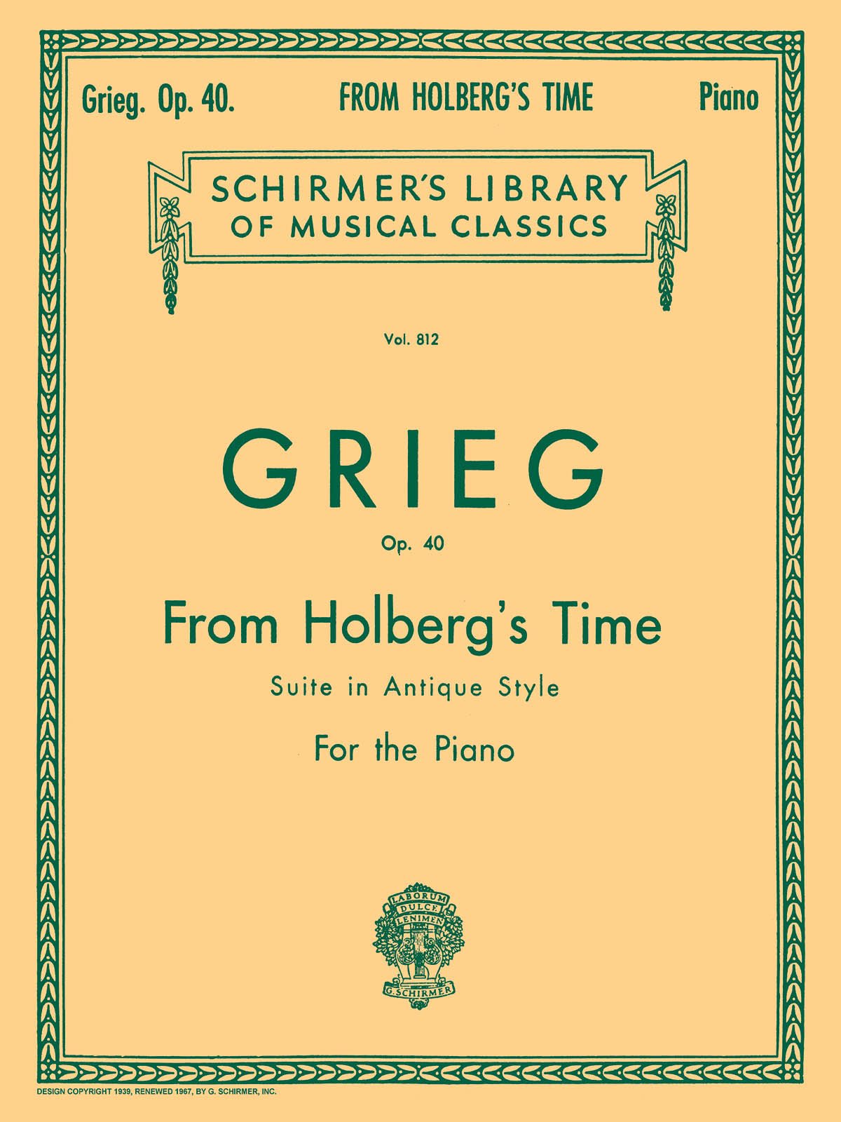 Grieg: From Holberg's Time