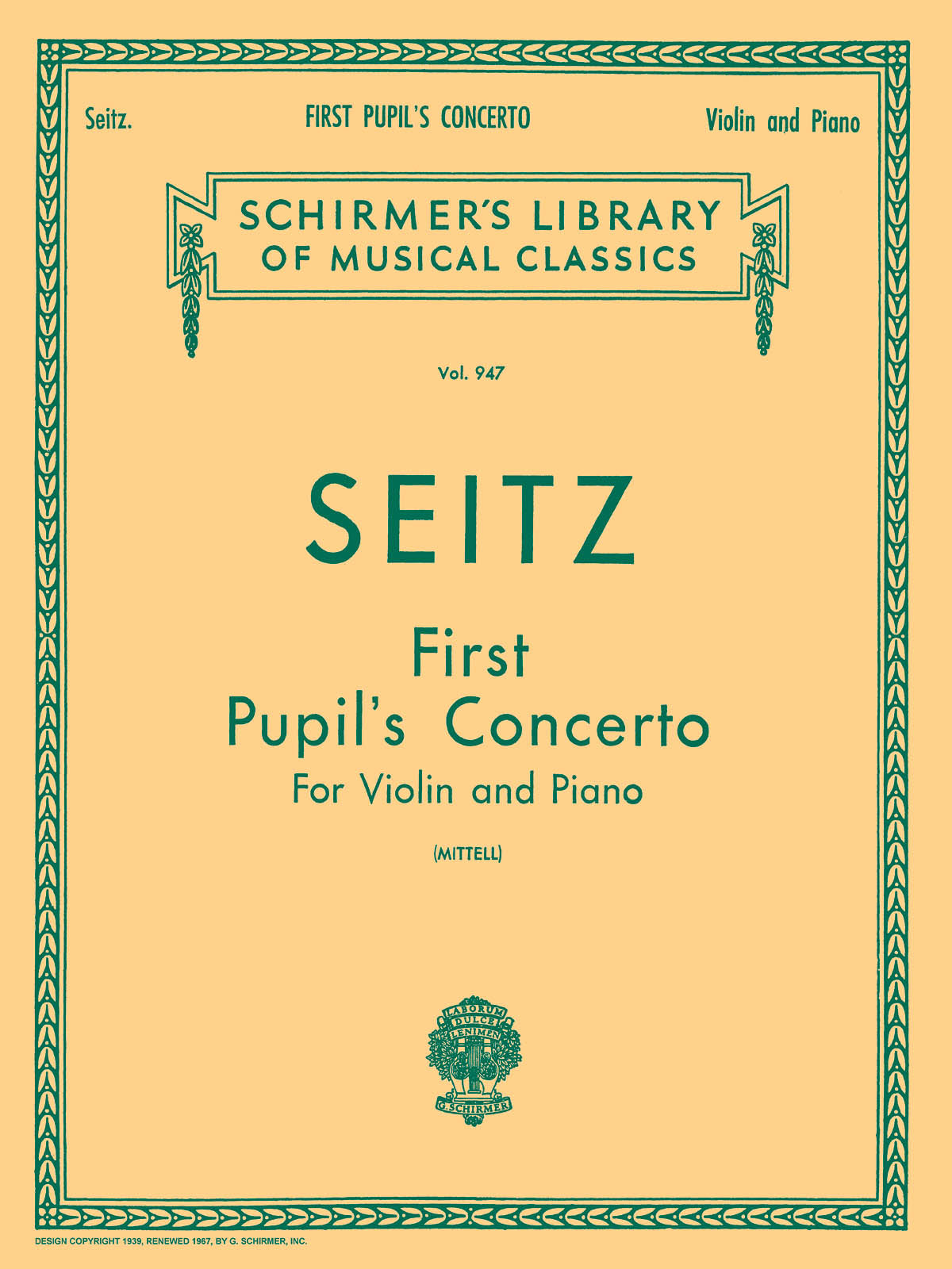 Seitz: Pupil's Concerto No. 1 in D