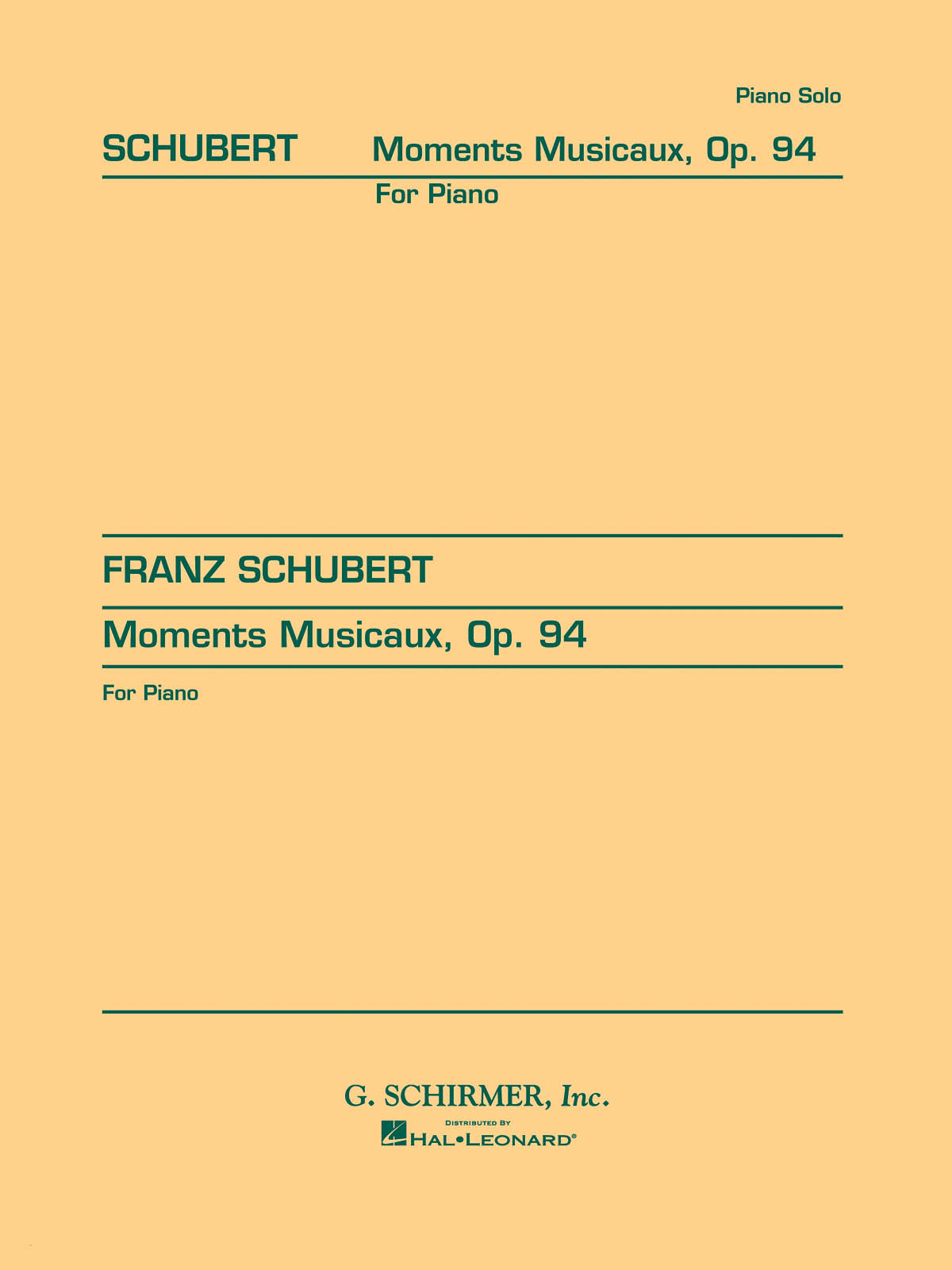 Schubert: 4 Moments Musicaux, Op. 94
