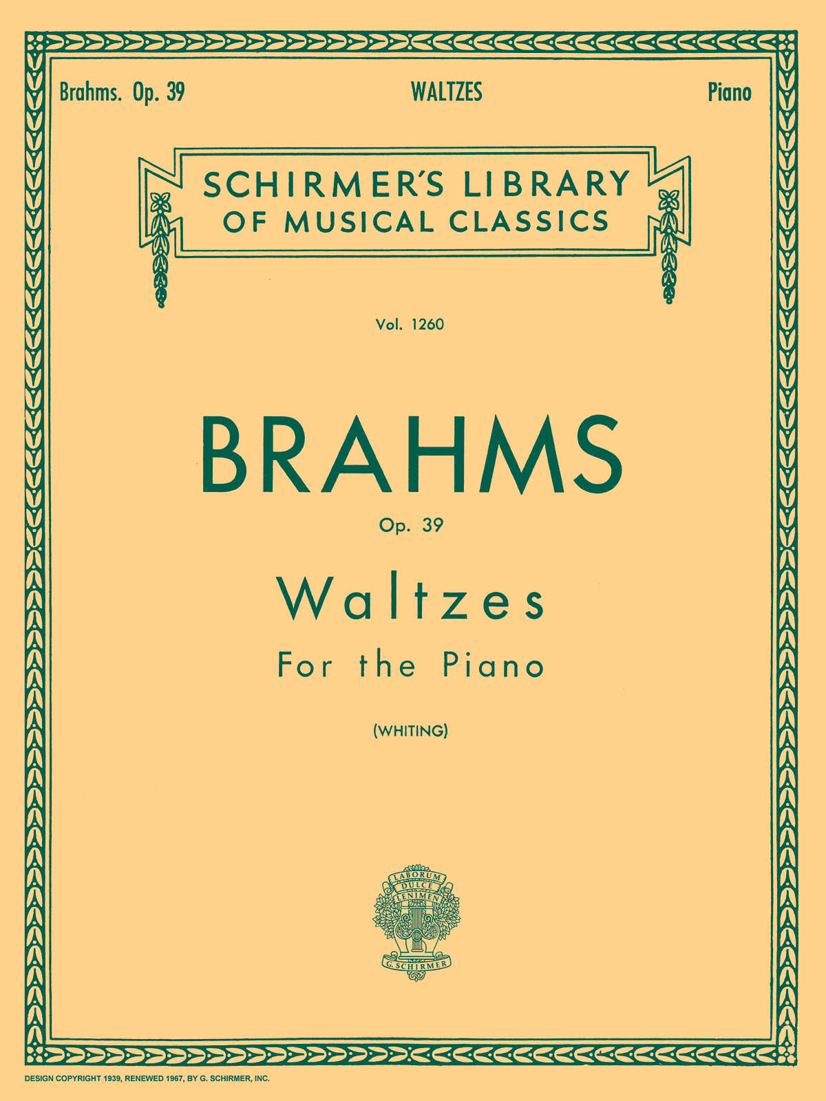 Brahms: Waltzes, Op. 39