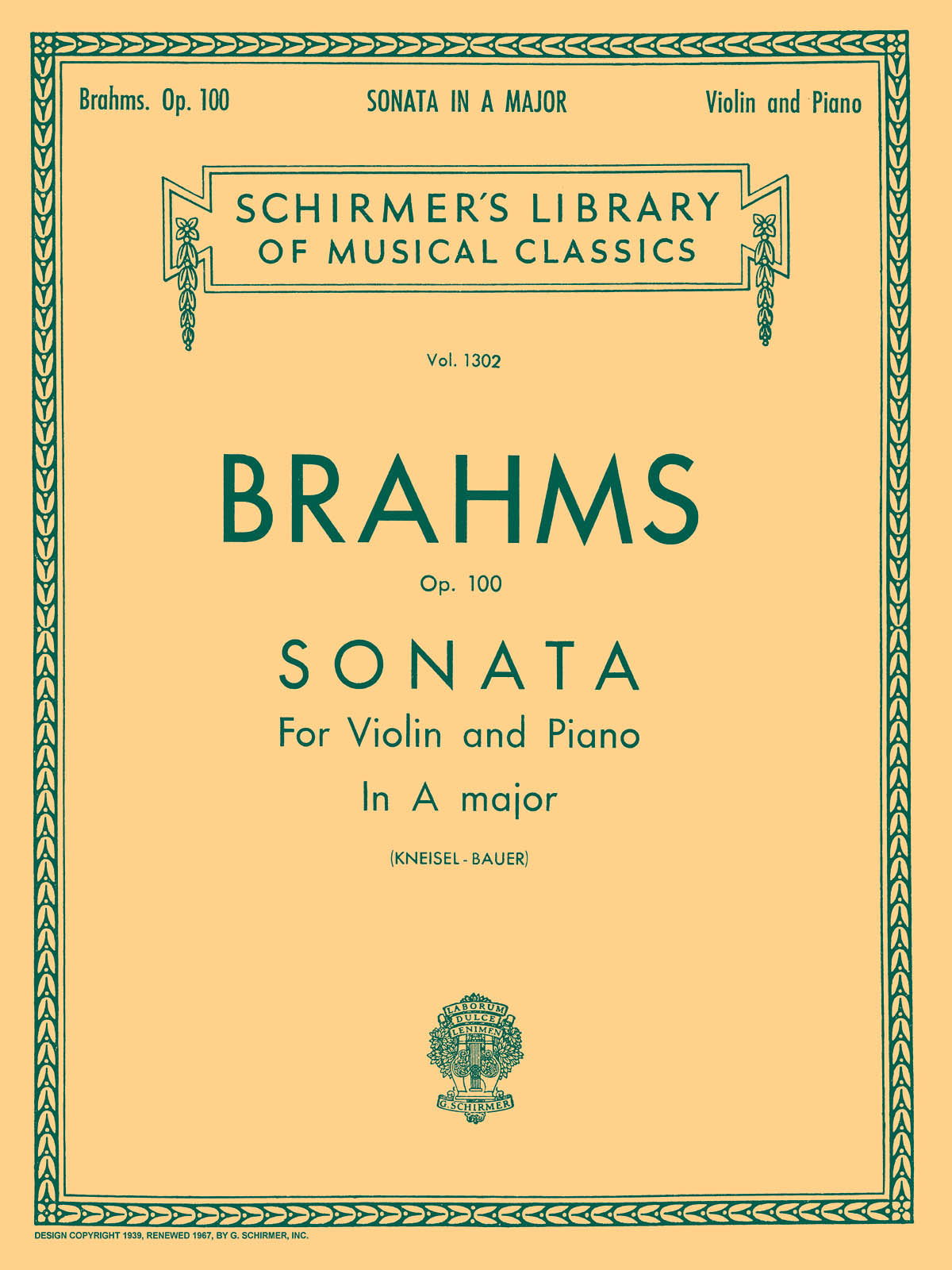 Brahms: Sonata in A Major, Op. 100