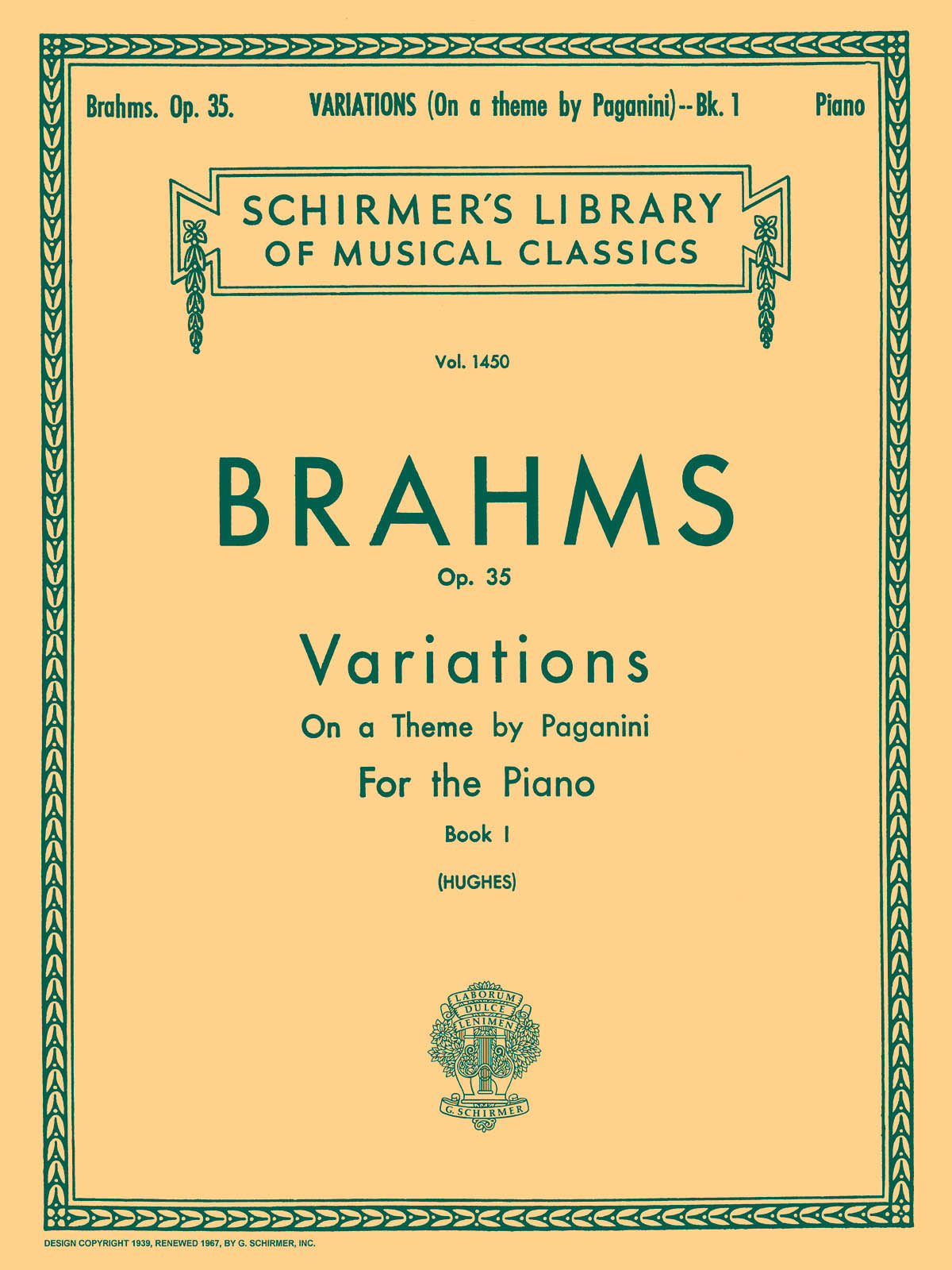 Brahms: Variations on a Theme by Paganini, Op. 35 - Book 1