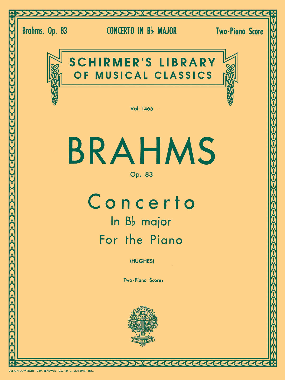 Brahms: Concerto No. 2 in Bb, Op. 83