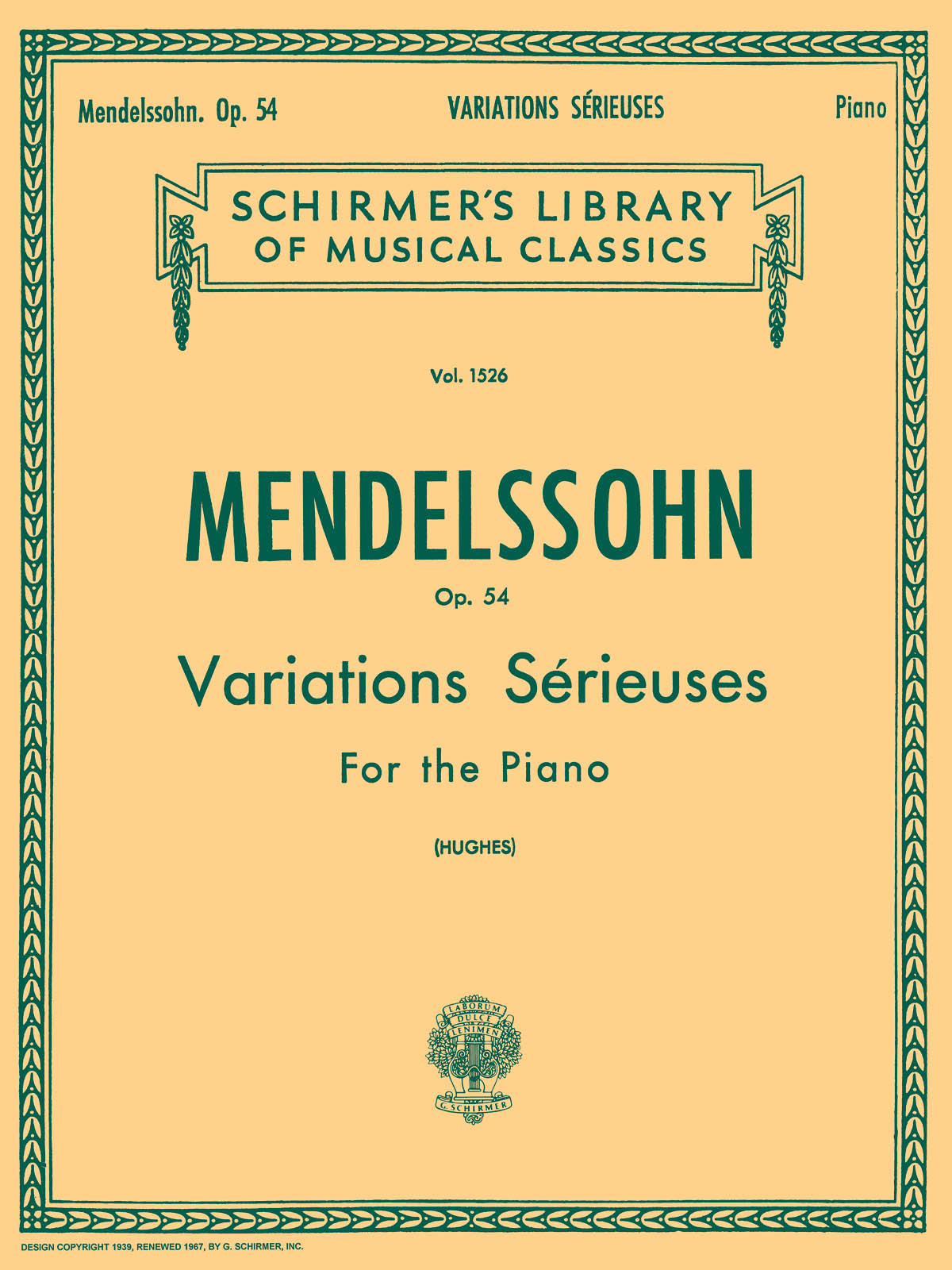 Bartholdy: Variations Serieuses, Op. 54