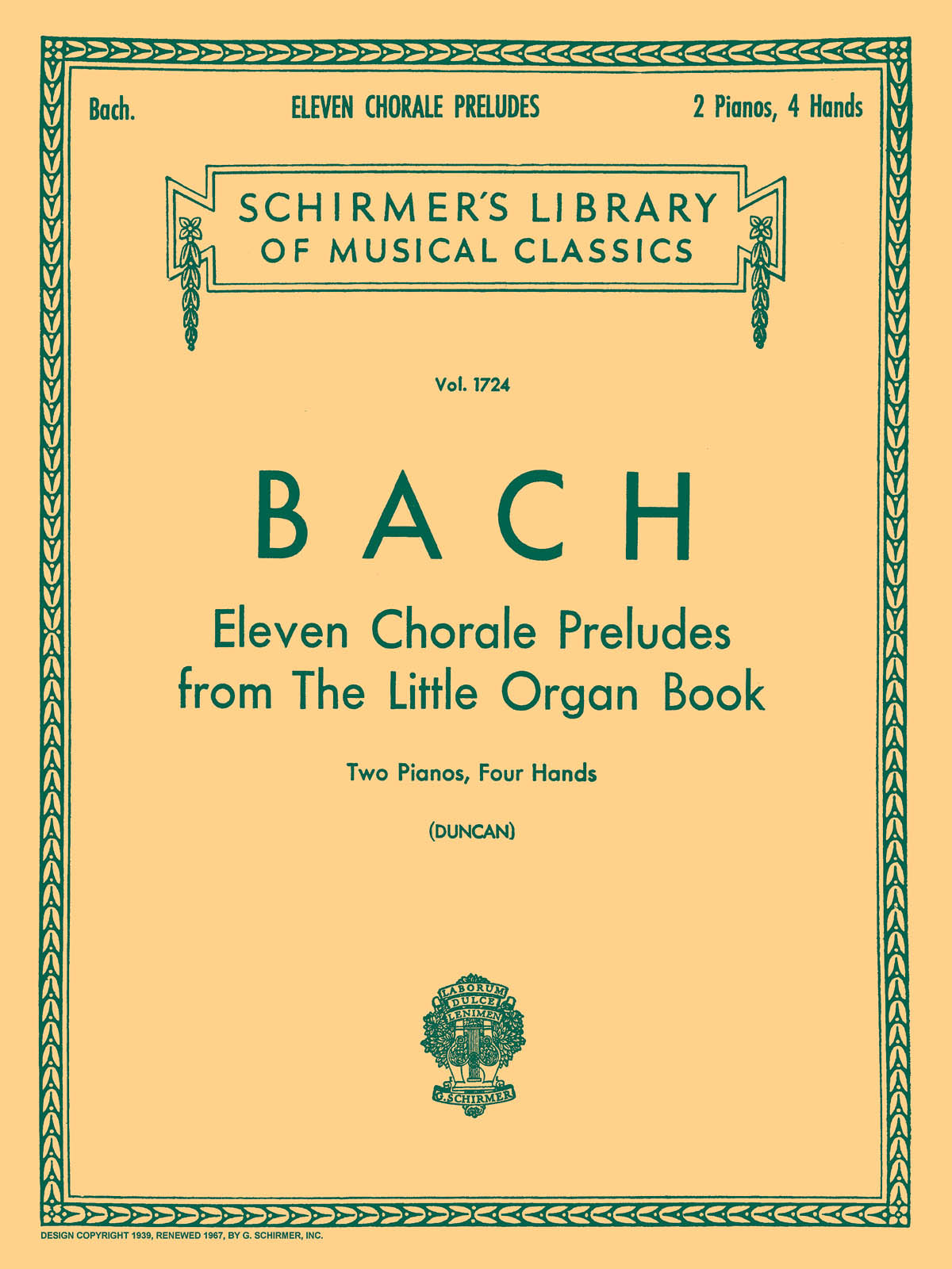 Bach: 11 Chorale Preludes From 'Orgelbuchlein'