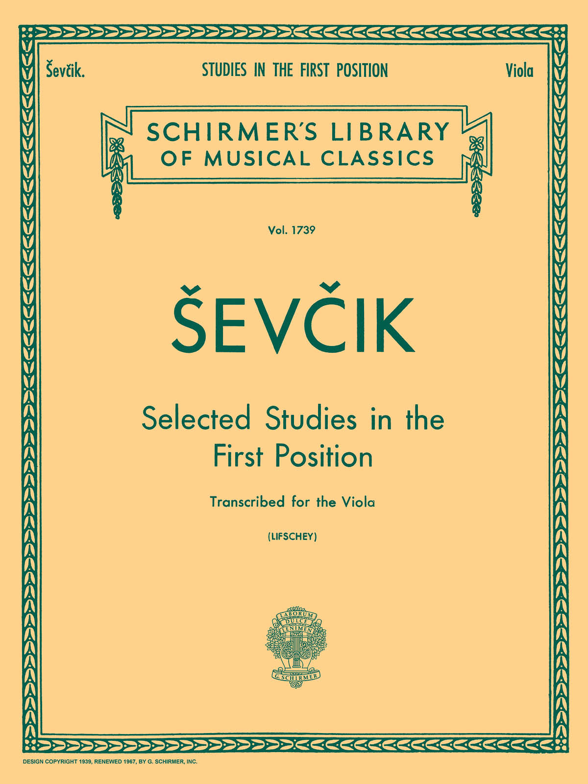 Sevcik: Selected Studies in the First Position