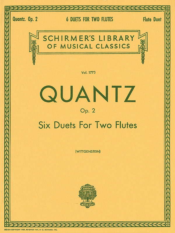 Wittgenstein: 6 Duets For Two Flutes Op. 2