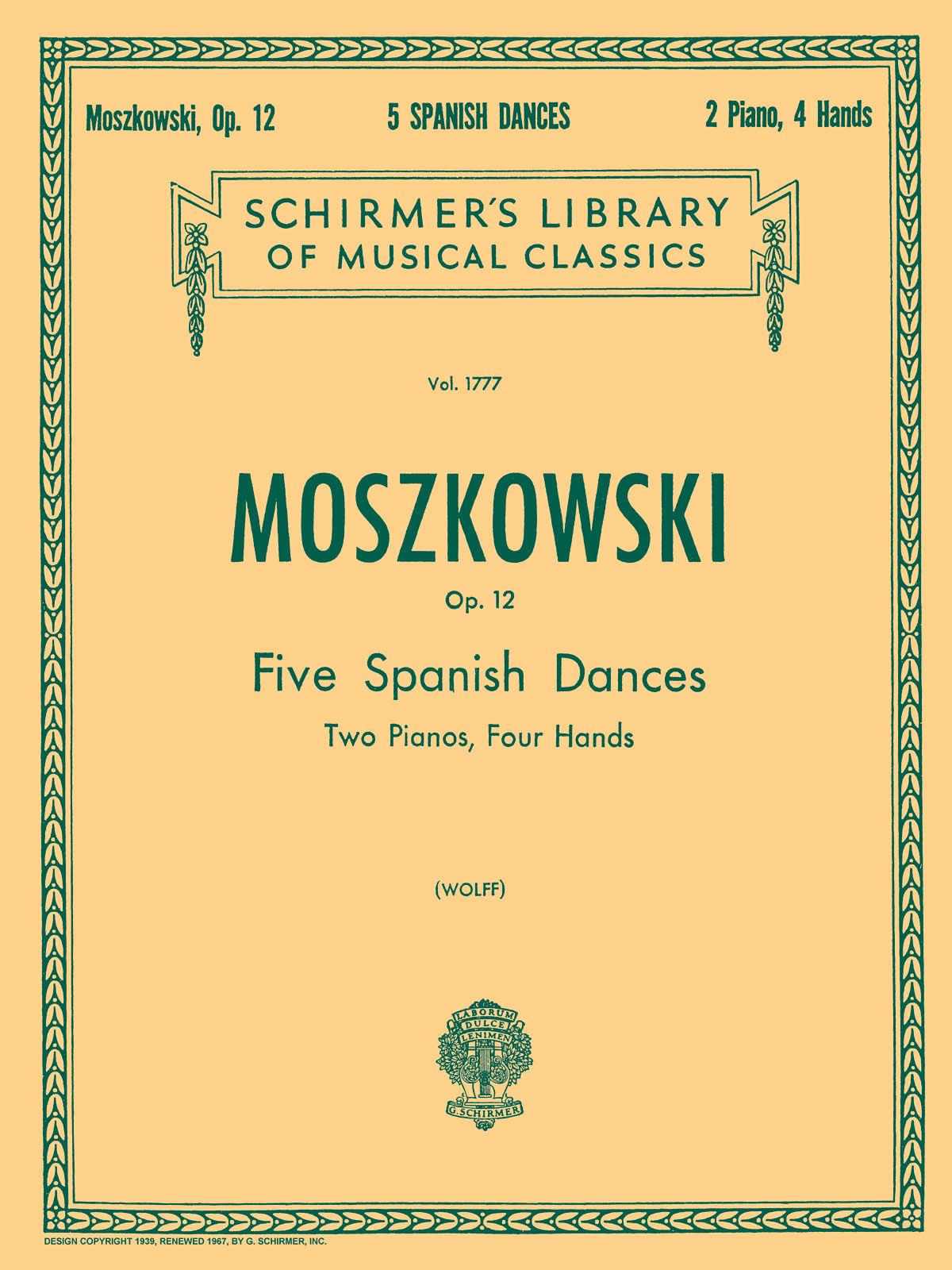 Moszkowski: 5 Spanish Dances, Op. 12