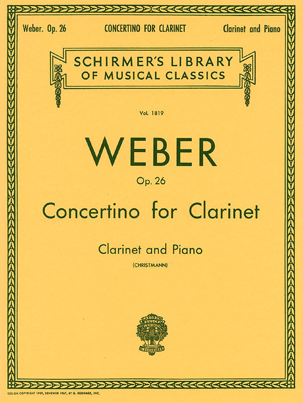 Weber: Clarinet Concertino In E Flat Op.26