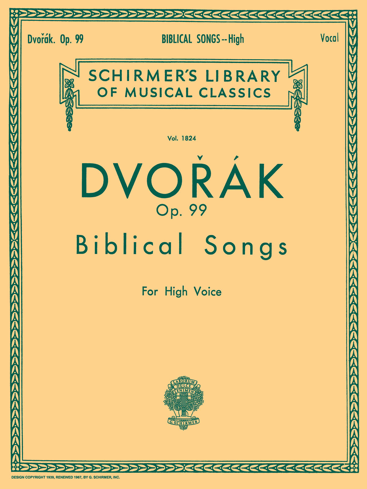 Dvorak: Biblical Songs Op.99