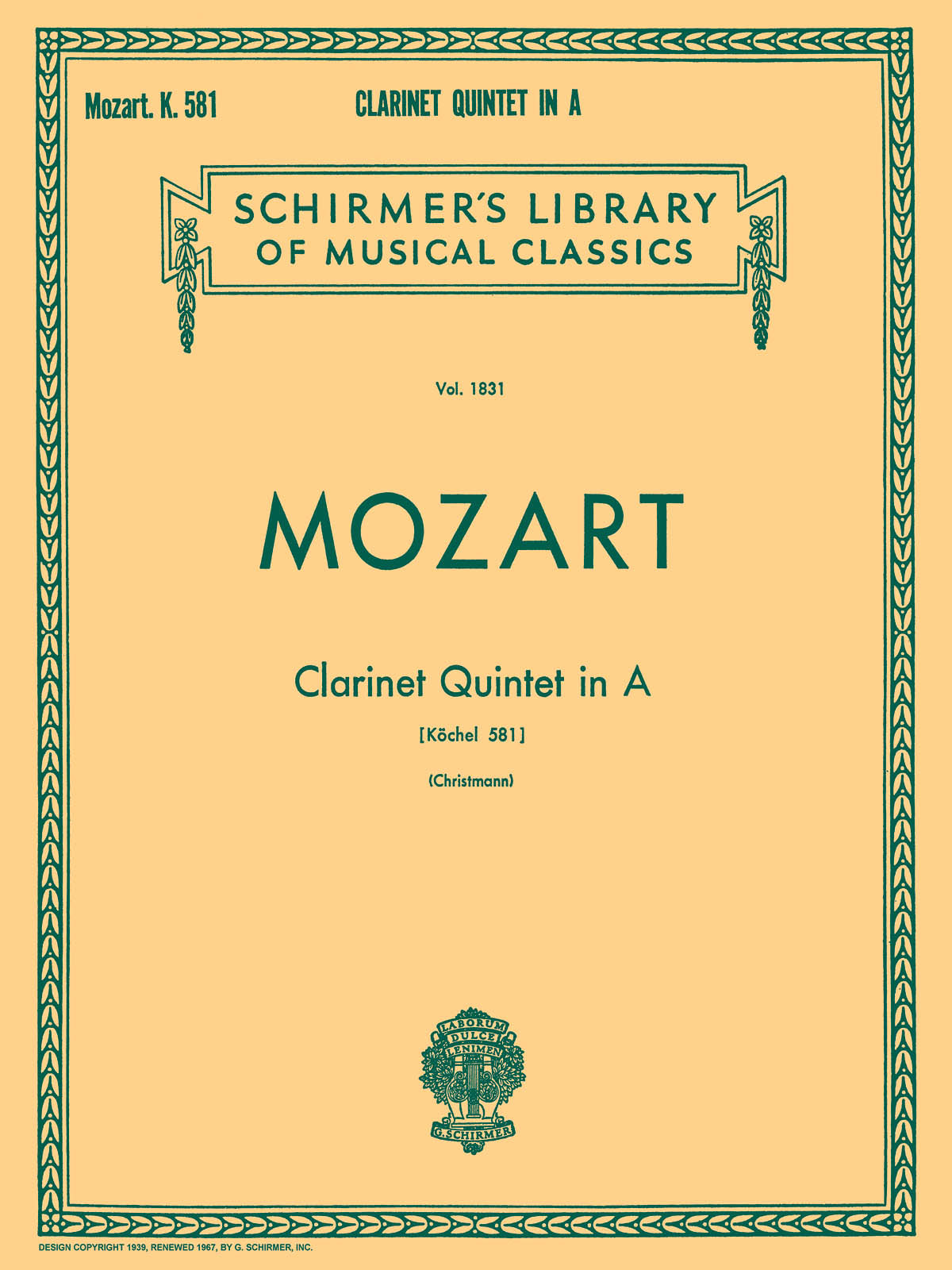 Mozart: Clarinet Quintet in A, K.581