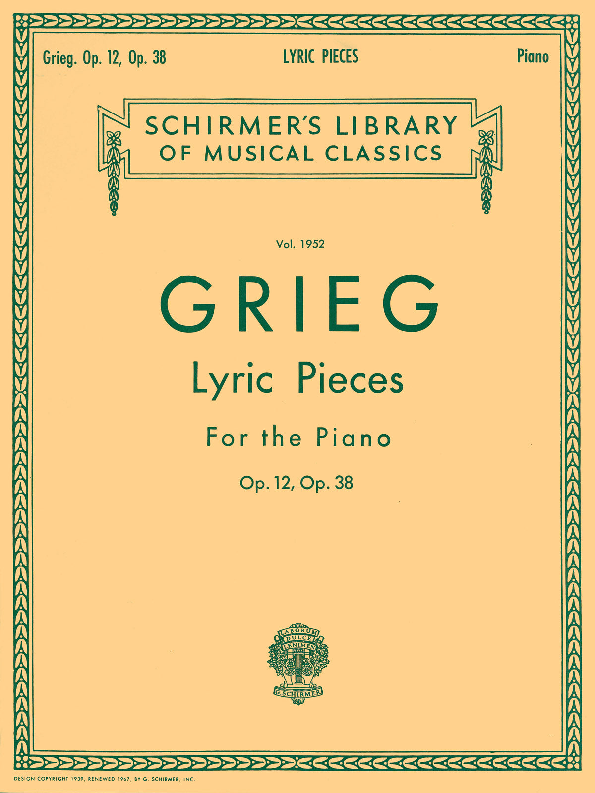 Grieg: Lyric Pieces - Volume 1: Op. 12, 38