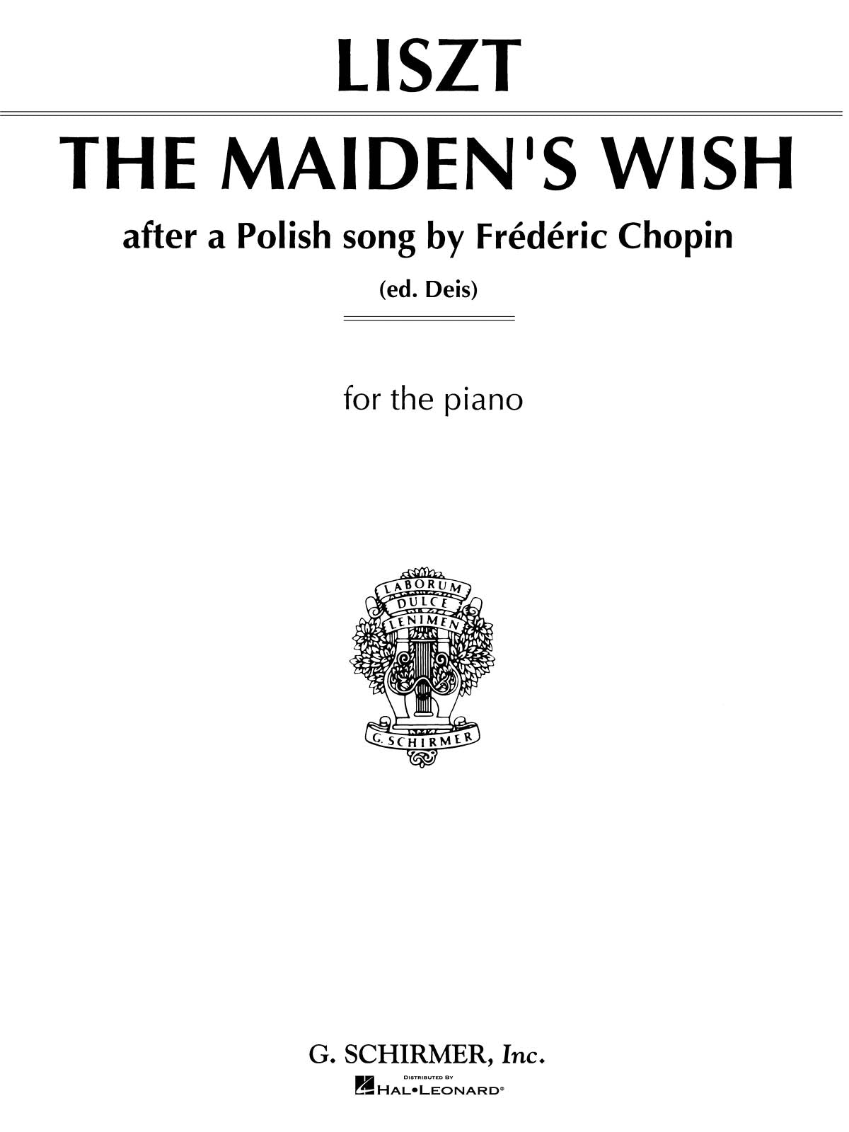 Chopin: Maiden's Wish