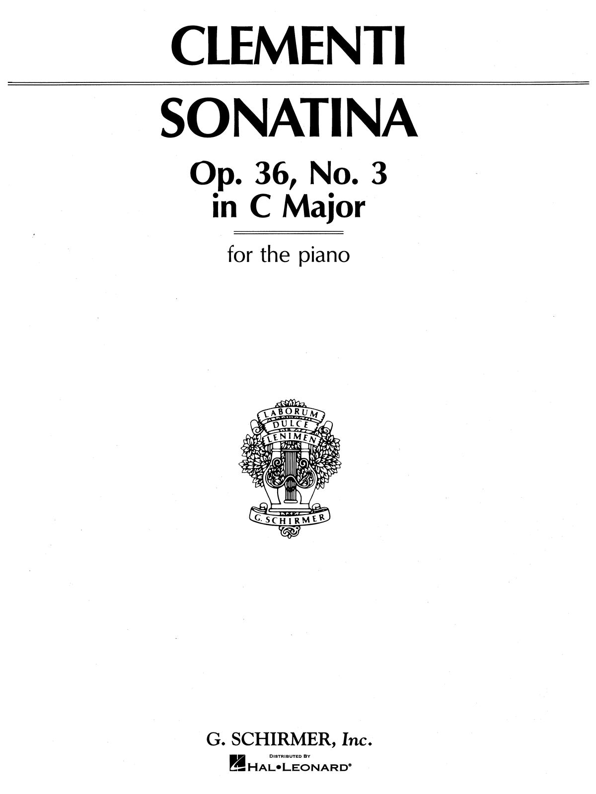 Clementi: Sonatina in C Major, Op. 36, No. 3