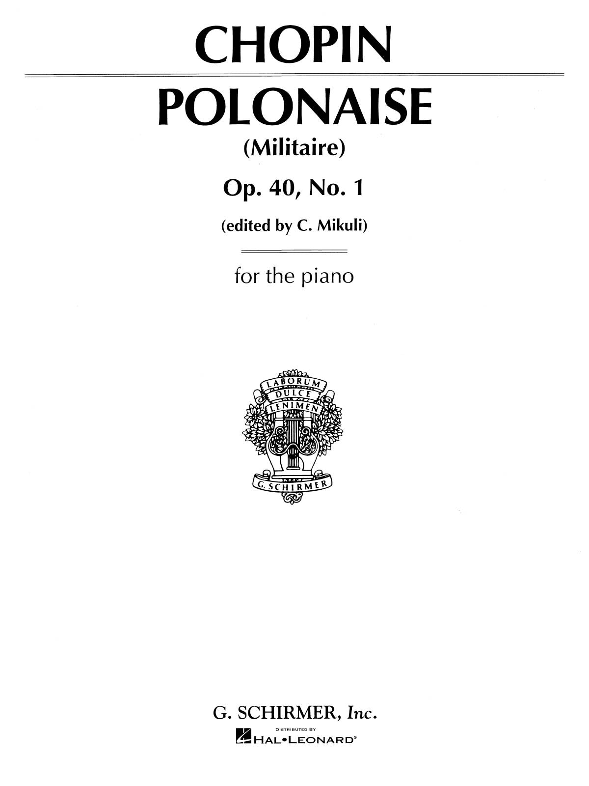 Chopin: Polonaise, Op. 40, No. 1 in A Major