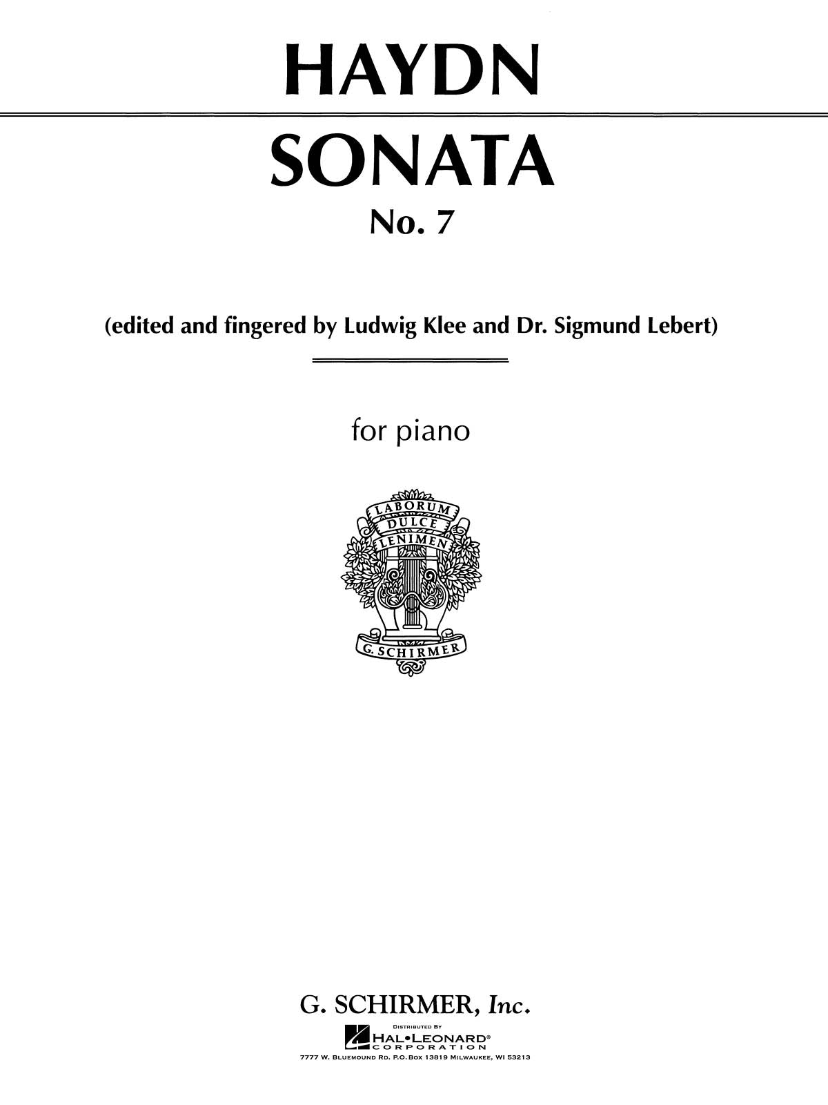 Haydn: Sonata No. 7 in D Major